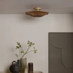 GOOD & MOJO loftlampe Madura, Ø 44 cm, brun, bambus E27