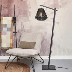 GOOD & MOJO Merapi gulvlampe, sort