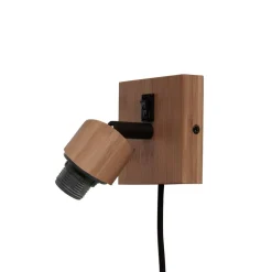 GOOD & MOJO væglampe Java, naturlig, stik, bambus