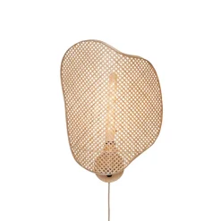 GOOD & MOJO væglampe Kinabalu, natur, 50 cm, bambusstik