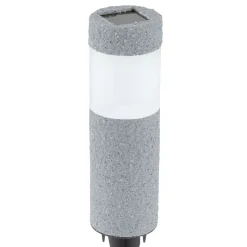 Grå LED solcelle jordspydslampe Mino