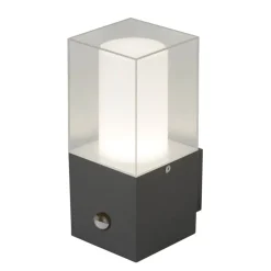 Granada udendørs væglampe med sensor, mørkegrå