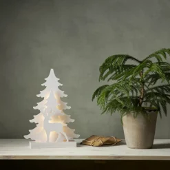 Grandy LED-dekorationslampe, rensdyr, graner 41 cm