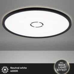 Gratis LED-loftslampe, Ø 42 cm, sort