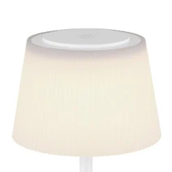 Gregoir genopladelig LED-bordlampe, mat hvid, højde 38 cm, CCT