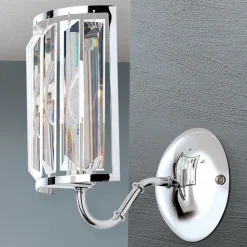 Gstaad krystalbelagt væglampe