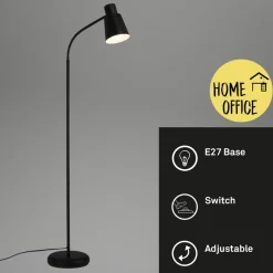 Gulvlampe 1474015 af metal i sort