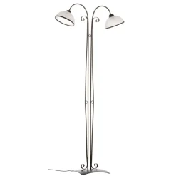 Gulvlampe Antica i landlig stil, 2 lyskilder