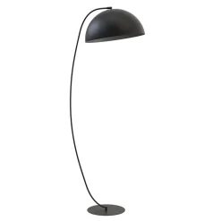 Gulvlampe Arcos, sort, højde 150 cm, metal