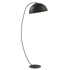 Gulvlampe Arcos, sort, højde 150 cm, metal
