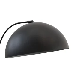 Gulvlampe Arcos, sort, højde 150 cm, metal