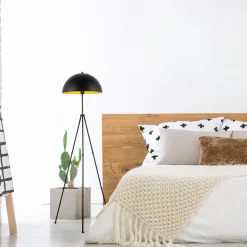 Gulvlampe Can-NT-113-1, sort metal treben, højde 170 cm