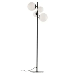 Gulvlampe Dione, 4 lyskilder, sort