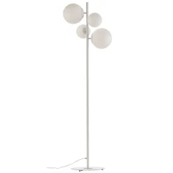 Gulvlampe Dione, 4 lyskilder, hvid