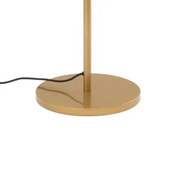 Gulvlampe Fazli, guld, glas/metal, højde 162 cm, E14