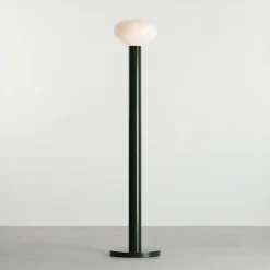 Gulvlampe Flo, grøn, højde 138 cm, 1 lyskilde, glas