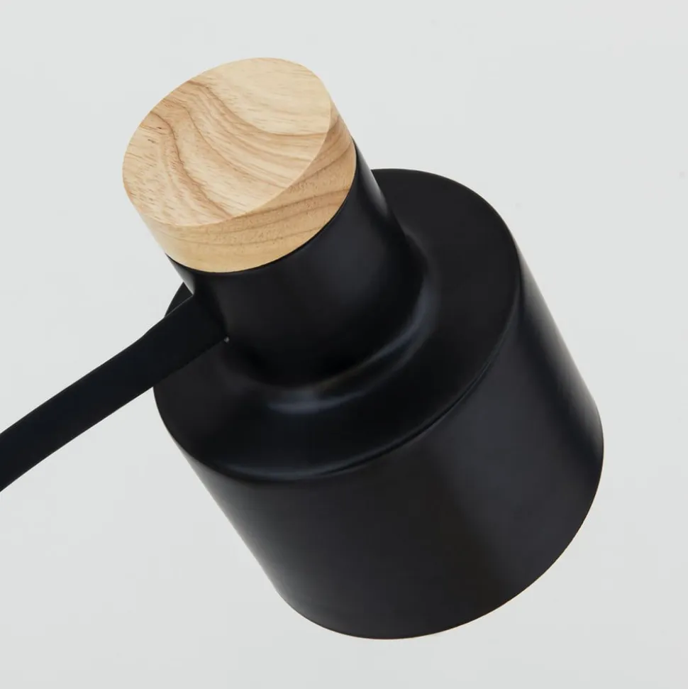 Gulvlampe Gili, sort mat, stål, højde 150 cm, E27