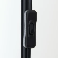 Gulvlampe Gili, sort mat, stål, højde 150 cm, E27