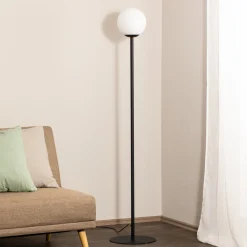 Gulvlampe Joel, sort/hvid, 1 lyskilde