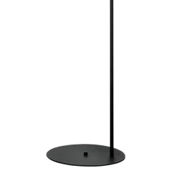Gulvlampe Nova, glas/metal, sort/hvid, højde 155 cm