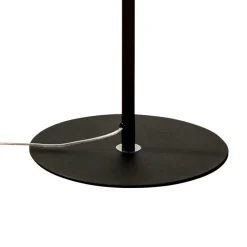 Gulvlampe Vento, sort/guld, metal, Ø 40 cm, E27