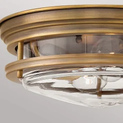 Hadrian udendørs loftslampe, bronze/klar