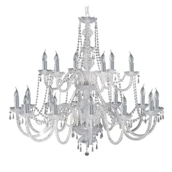 HALE krystallysekrone m. 18 pærer