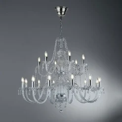 HALE krystallysekrone m. 18 pærer