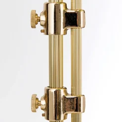 Harvard banklampe med trækafbryder, messing/grøn