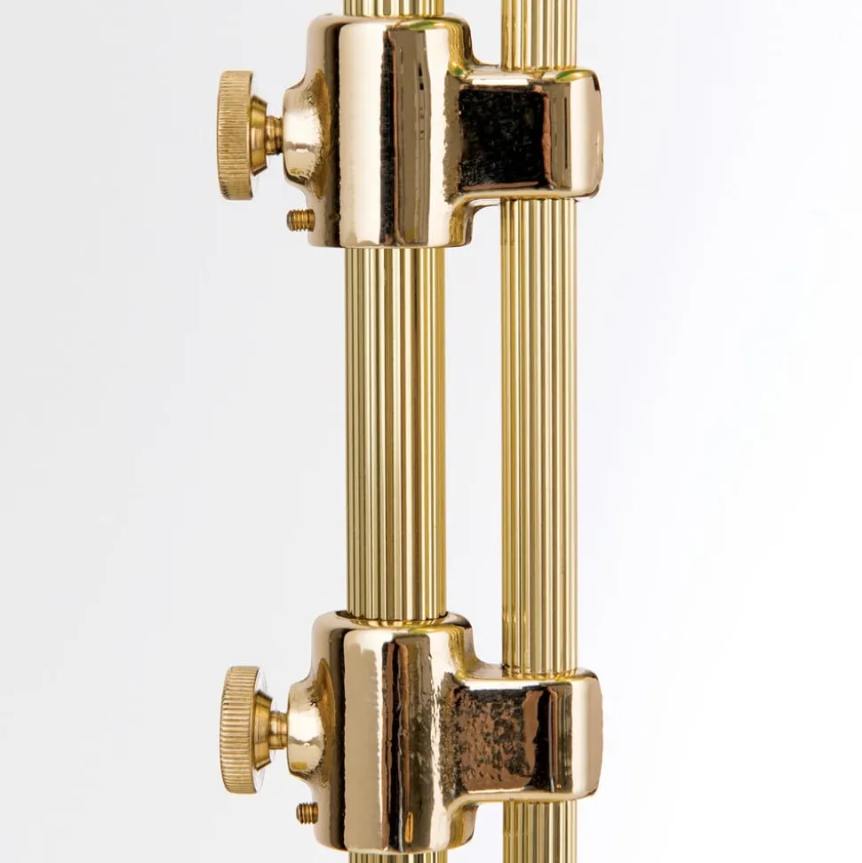 Harvard banklampe med trækafbryder, messing/grøn