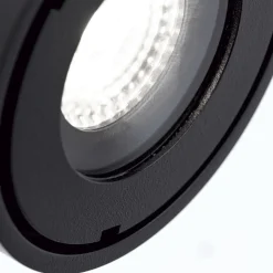 Harvey udendørs spotlampe, sort, Ø 10 cm, trykstøbt aluminium