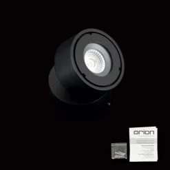 Harvey udendørs spotlampe, sort, Ø 10 cm, trykstøbt aluminium