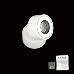 Harvey udendørs spotlampe, hvid, Ø 10 cm, trykstøbt aluminium