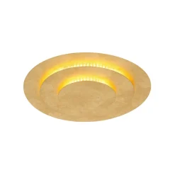 Heda LED-loftslampe, Ø 35 cm, guldfarvet, metal