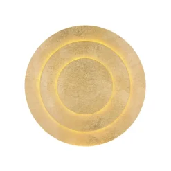 Heda LED-loftslampe, Ø 35 cm, guldfarvet, metal