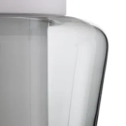 Helestra Canio - loftlampe i glas, røggrå