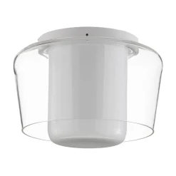 Helestra Canio loftlampe i glas, klar udvendig