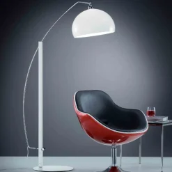 Helestra Doro-gulvlampe med akrylskærm, hvid