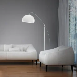 Helestra Doro-gulvlampe med akrylskærm, hvid