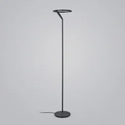 Helestra Elara LED-gulvlampe down kan dæmpes sort