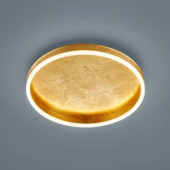 Helestra Sona LED-loftlampe dæmpbar, Ø 40 cm guld