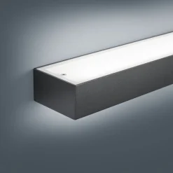 Helestra Theia LED-væglampe, mat sort 60 cm
