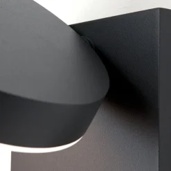 Hendryk LED-væglampe, udendørs med sensor, sort