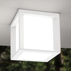 Henry udendørs væglampe, 16 x 16 x 16 cm, hvid