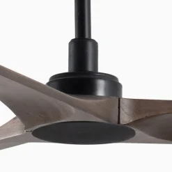 Heywood M loftventilator DC, sort/mørkt træ