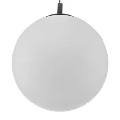 Hængelampe 562, mat glas, kappe/baldakin sort