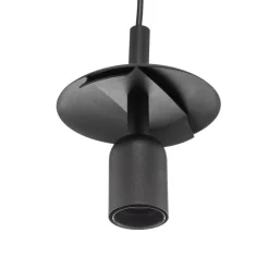 Hængelampe 562, mat glas, kappe/baldakin sort