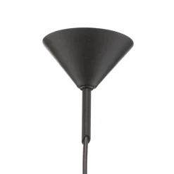 Hængelampe 562, mat glas, kappe/baldakin sort