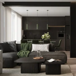 Hængelampe ALORA, olivengrøn, Ø 8 cm, metal, GU10