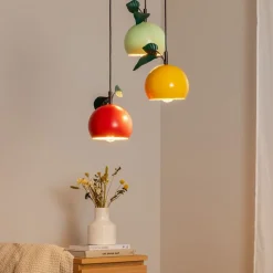 Hængelampe Apple mix, farverig, metal, Ø 42 cm, 3 lyskilder, E27